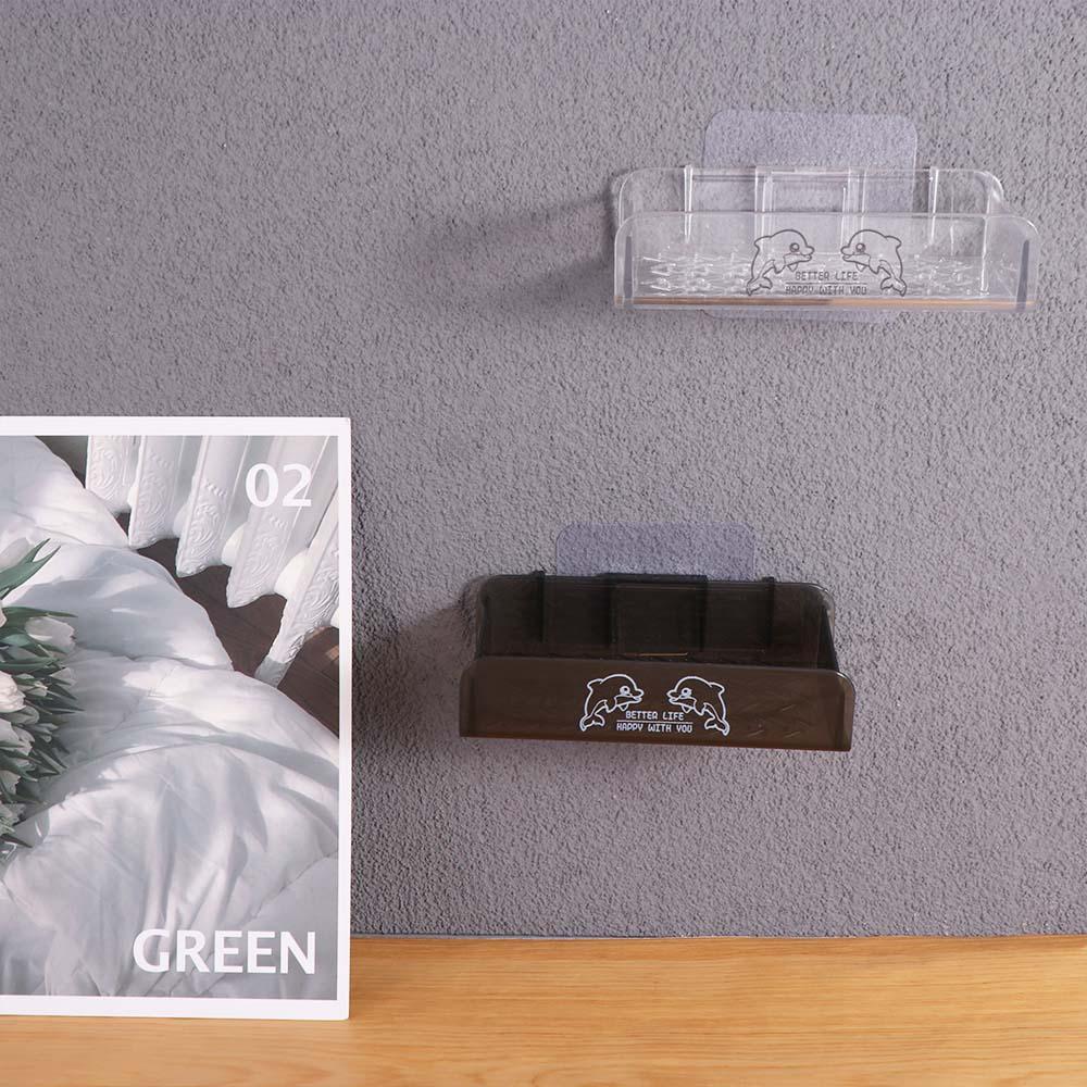 Self Adhesive Soap Rack No Drilling Soap Storage Tray Portable Soap Dish Holder  Counter Top