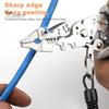 Multifunktionale Abisolierzange Crimper Kabelschneider Zange mit Rutschfestem Griff Elektriker Zange Werkzeuge Kabelabisolierzange