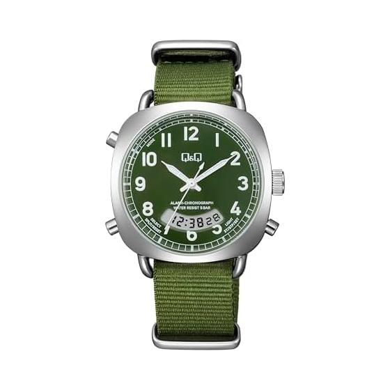 [Citizen QQ] Watch Cue and Cue 5 ATM water resistant Ana-Digi A38A-003PK Green