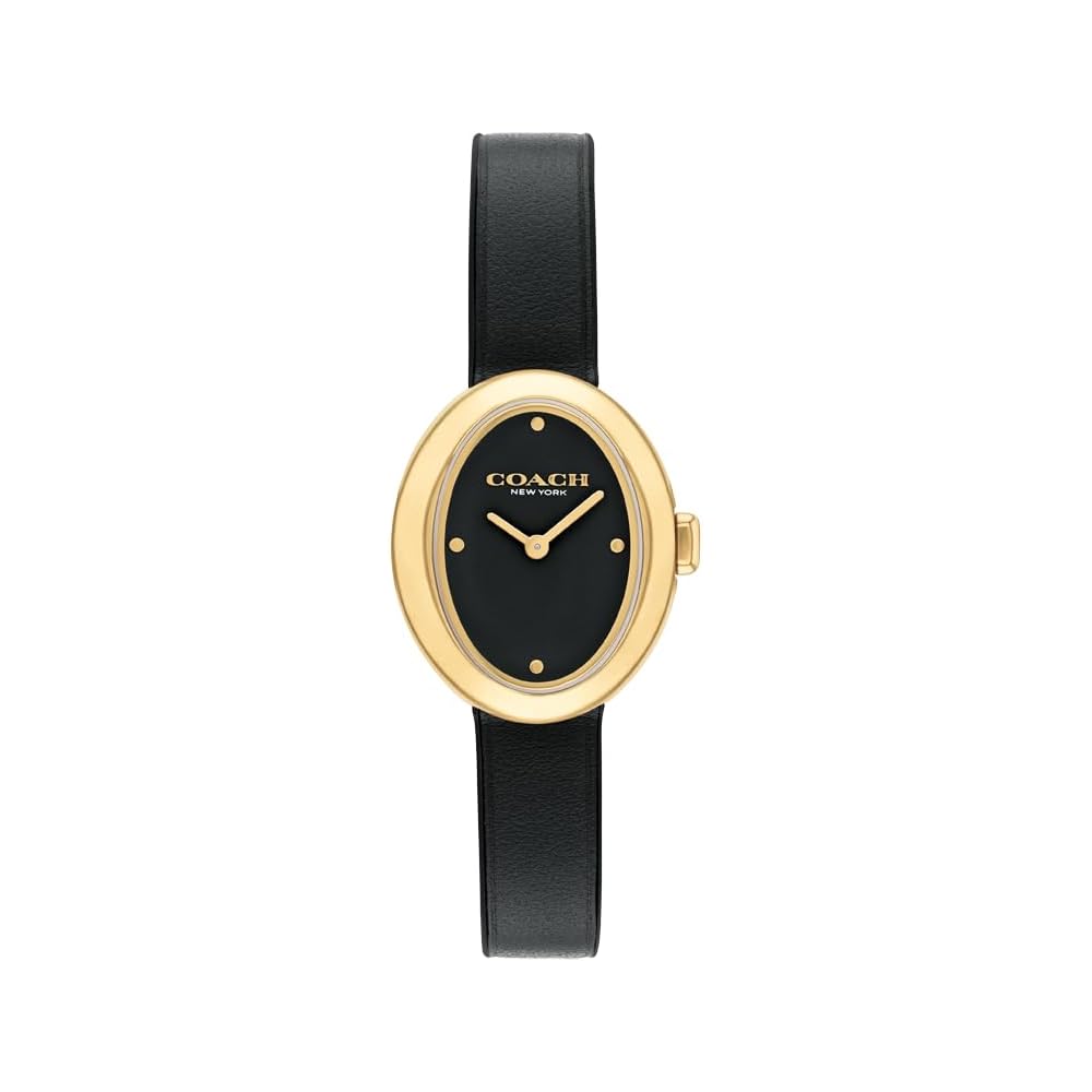 Coach Sammy Women s Watch Black Dial Black Leather Strap 14504421