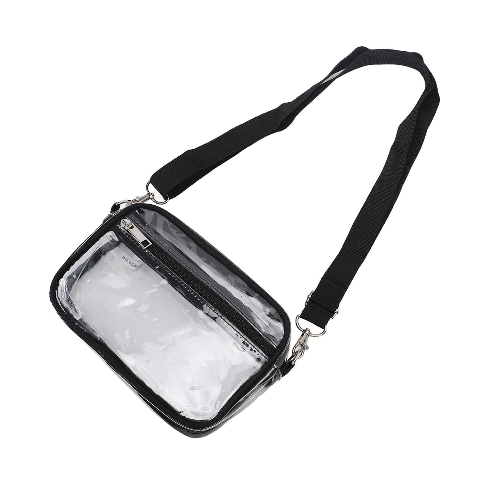 

Водонепроницаемая прозрачная сумка через плечо, хранение, регулируемый ремешок, повседневная, облегающая, ПВХ, прозрачная сумка-кошелек, S