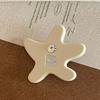Girl Hairpin Acetic Acid Starfish Shape Hair Clip Stable Anti-Slip Design Side Bang Hair Pin Lightweight Hair Accessory