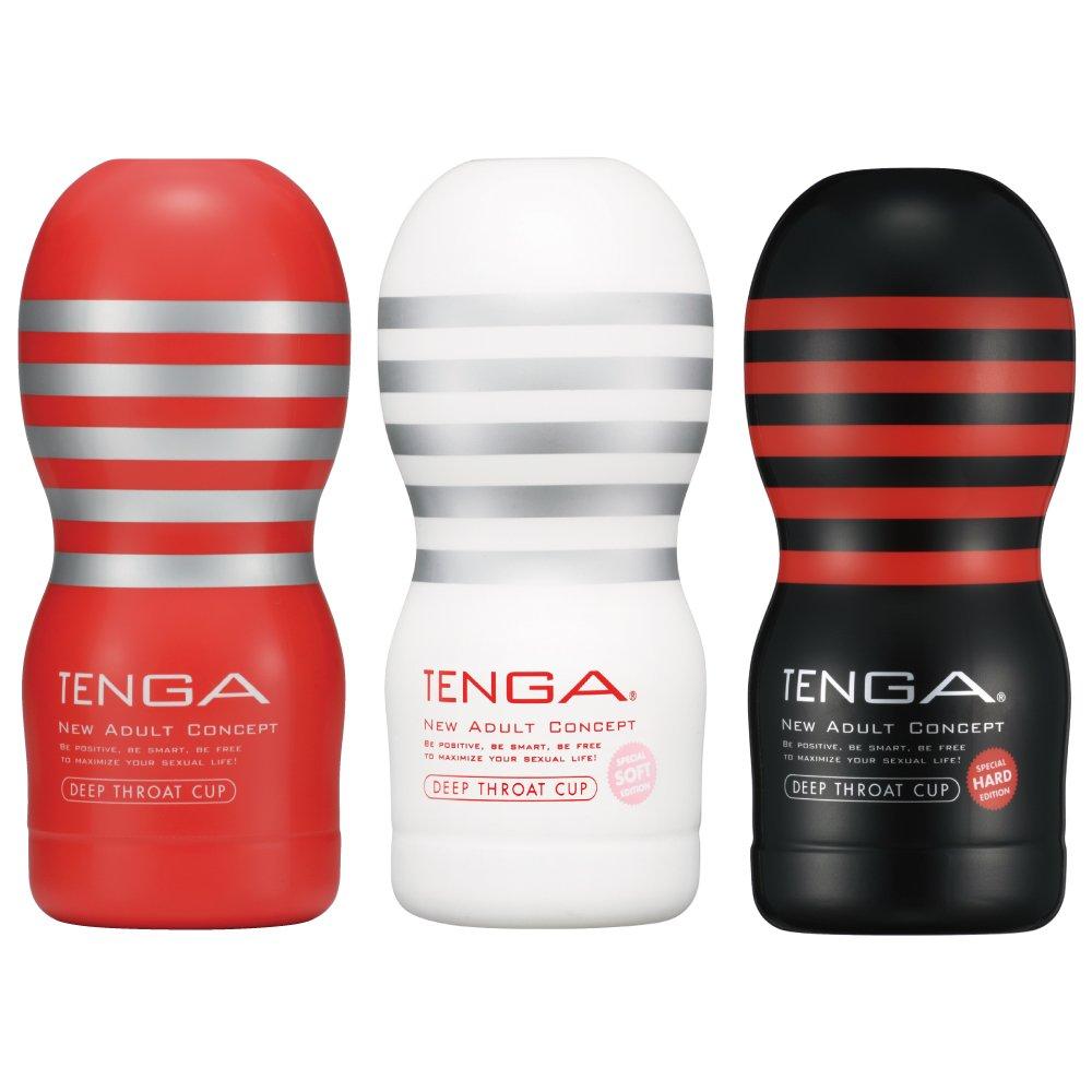 TENGA Deep Throat Cup Complete Set 3 Types Standard Soft Hard