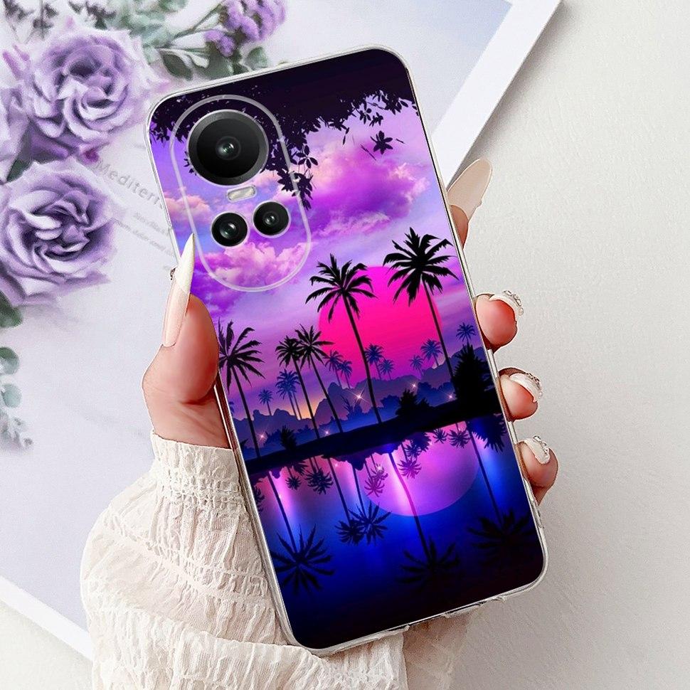 For OPPO Reno10 5G Case CPH2531 Luxury Cat Cartoon Cover Clear Silicone Soft TPU Phone Case For OPPO Reno 10 Reno10 Back Covers