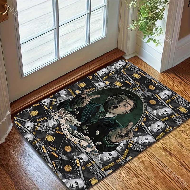 Personalized Dollars Print Carpet for Living Room Bedroom Sofa Home Decor Non-slip Floor Mat Modern Rugs Large Size
