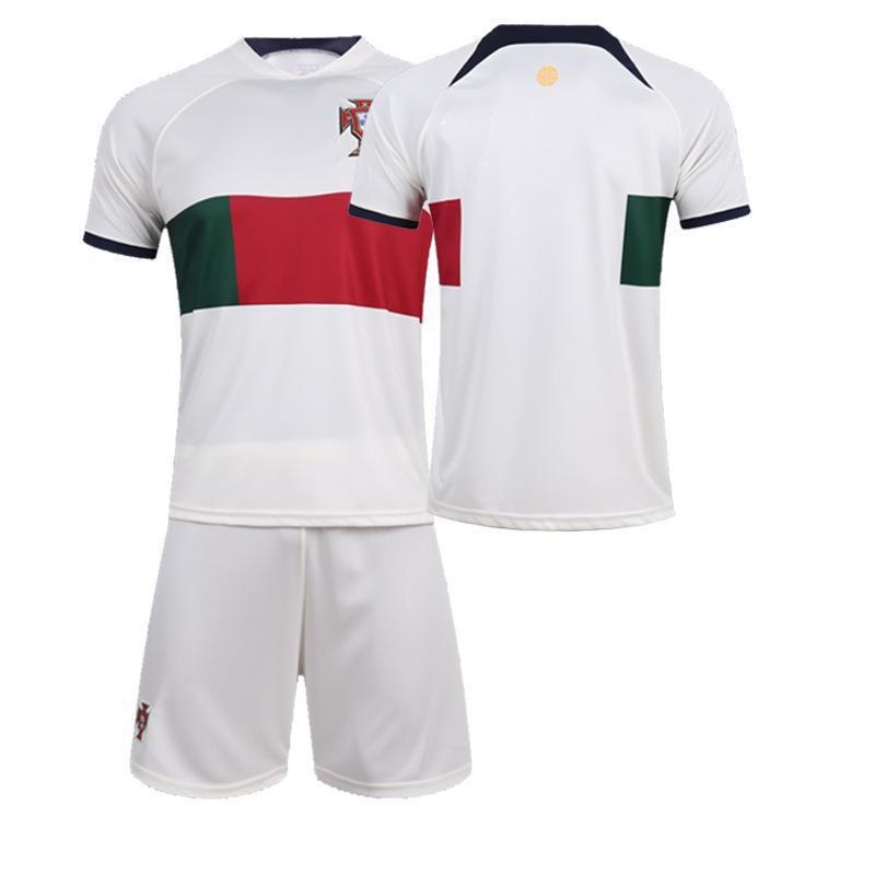 2223 Portugal Home 7 Away C Ronaldo Football Uniform National Team Short-sleeved World Cup Set
