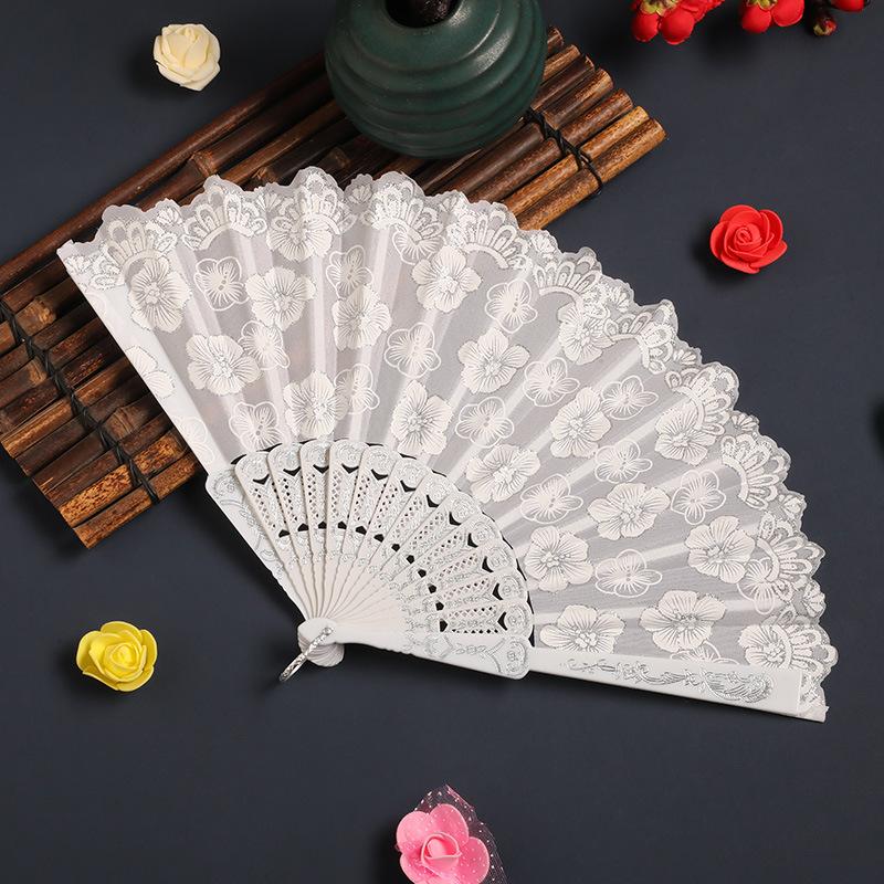 

Vintage Cherry Blossom Folding Fan - Ideal for Halloween, Christmas Performances & Hanfu Photos, Perfect Thanksgiving Accessory