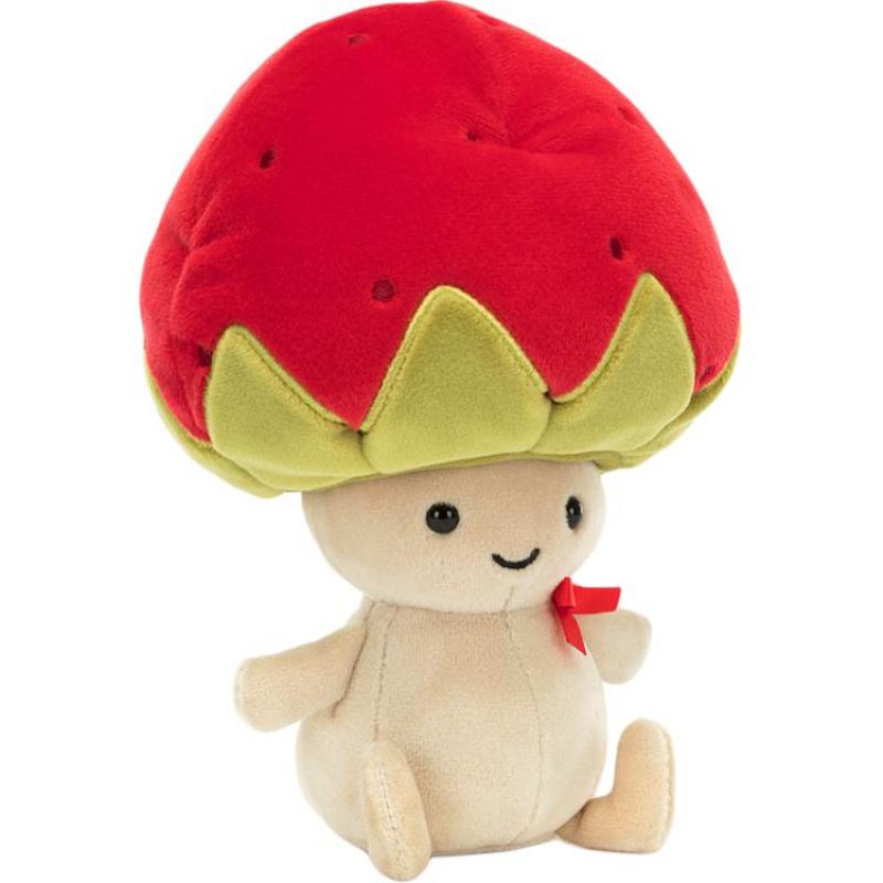 Jellycat Fun Food Strawberry Little Sally Cute Doll Plush Doll 17cm High