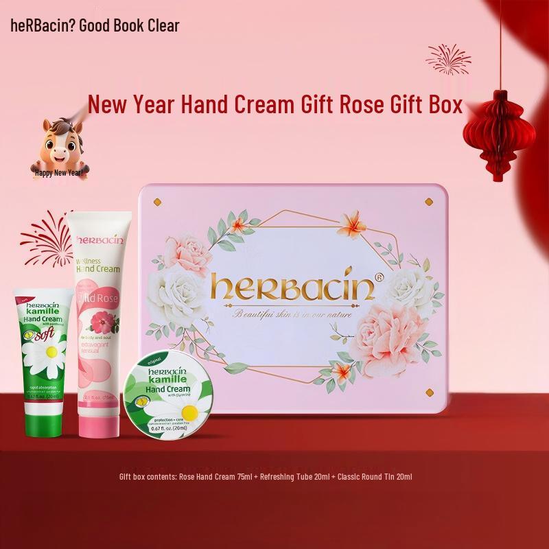 Herbacin Rose Hand Cream Gift Box