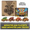 Monster Jam, Mystery Mudders Monster Truck 2er-Pack, Offiziell 1:64 Diecast-Fahrzeuge, Waschen zum Enthüllen (Stile variieren), Kinderspielzeug für Jungen ab 3 Jahren