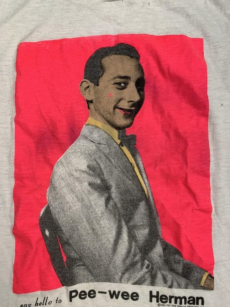 

New Rare Say Hello To Pee Wee Herman White S-5XL Shirt AA701 Unisex T-Shirt L