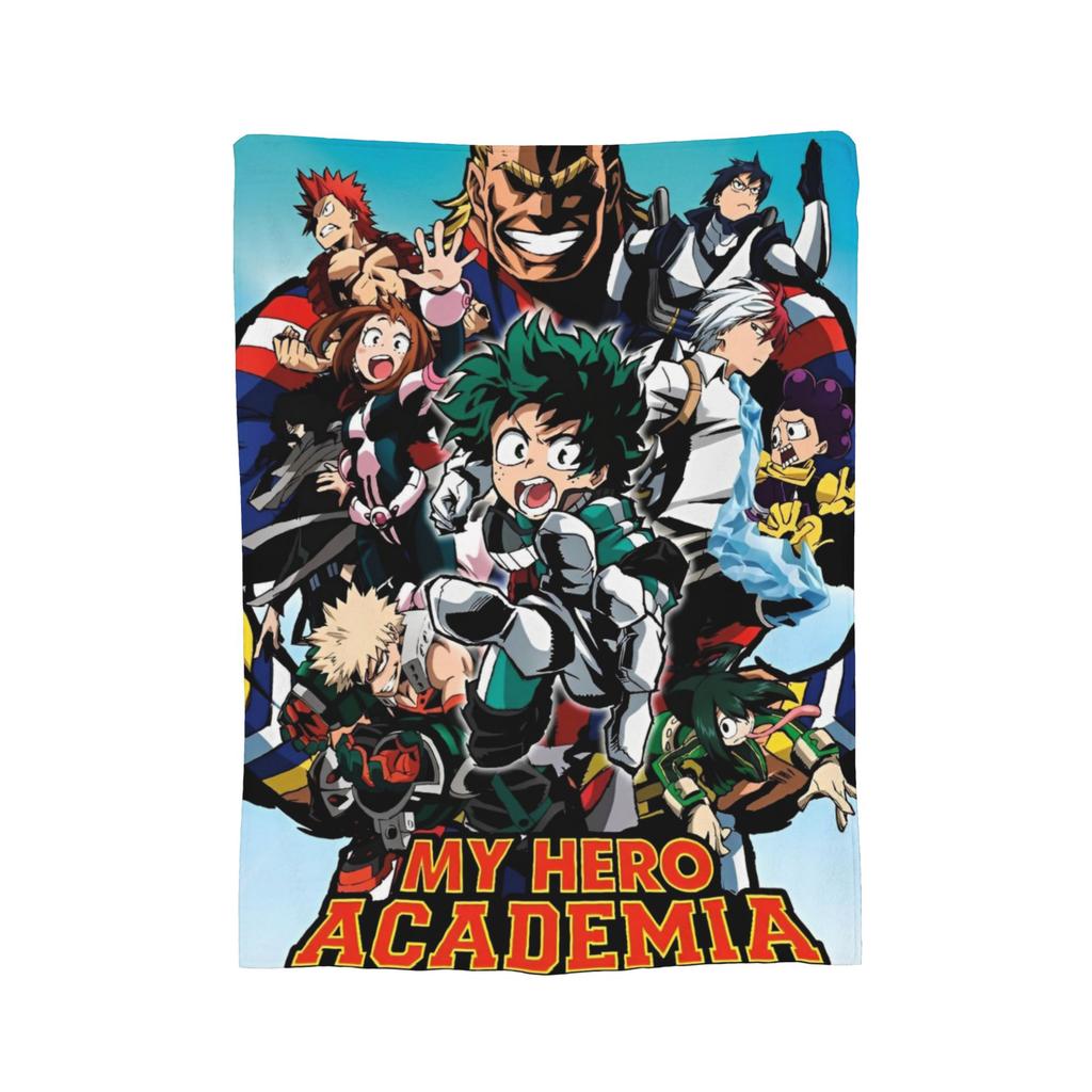 Katsuki Bakugou My Hero Academia Blanket Plush Novelty Warm Throw Blankets for Bedding Lounge Winter,