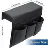 Car Window Side Storage Box,Leather Window Armrest Bag Black Car Door Window With Multiple Pockets,Universal Interior Accessories