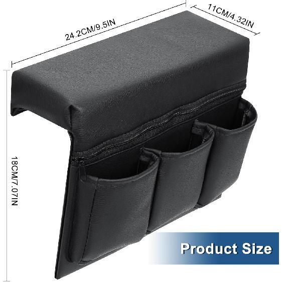 Car Window Side Storage Box,Leather Window Armrest Bag Black Car Door Window With Multiple Pockets,Universal Interior Accessories