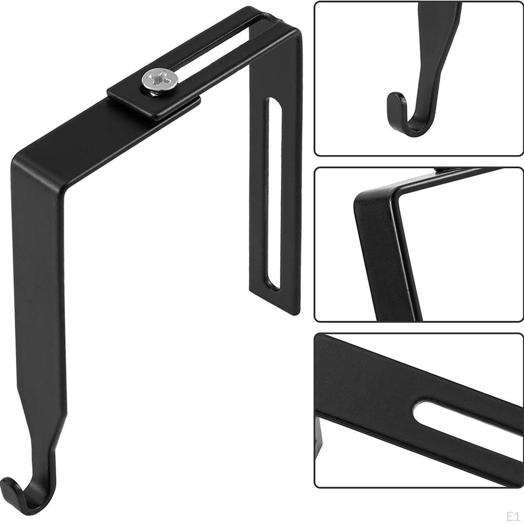 5Pcs Cubicle Hangers Partition Easy To Install Organizer Iron No Drill Picture Holders Hooks