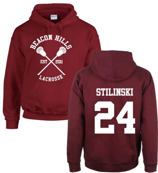 

Толстовка для лакросса Beacon Hills Teen Wolf McCall Stilinski Lahey, толстовка унисекс S красный