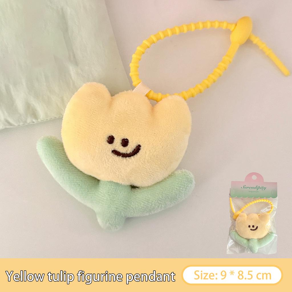 1/3 Pcs Cute Cartoon Tulip Plush Toy Keychain Pendant Girl Backpack Decoration Pendant