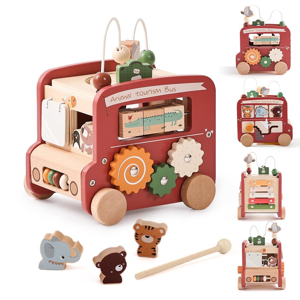 Mamimami Home Wooden Puzzle Shape Montessori Shape Fingertip Educational Birthday Gift Celebration Box, Fitting, Matching, Fitting, Children's Toy,