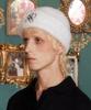 UNALLOYED Flower Fur Beanie / Ivory