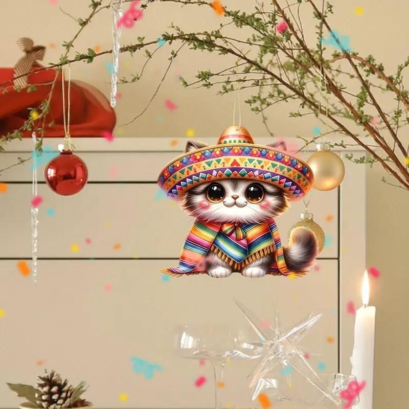 Ornament Car Cat For Automotive Interior Christmas Tree Style Decoration Pendant