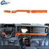 3x Center Console Dashboard Cover Trim Decor Bezels For Ford Bronco 2021+ Orange
