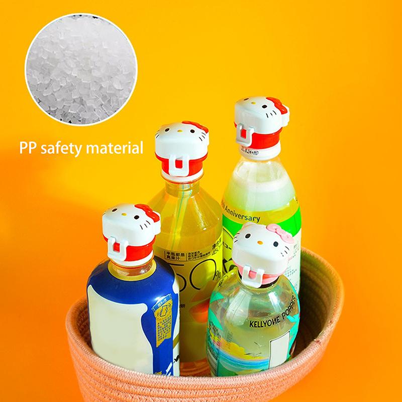 Cartoon Straw Bottle Caps Mineral Milk Drink Plastic Bottle Cap Replacement Toys