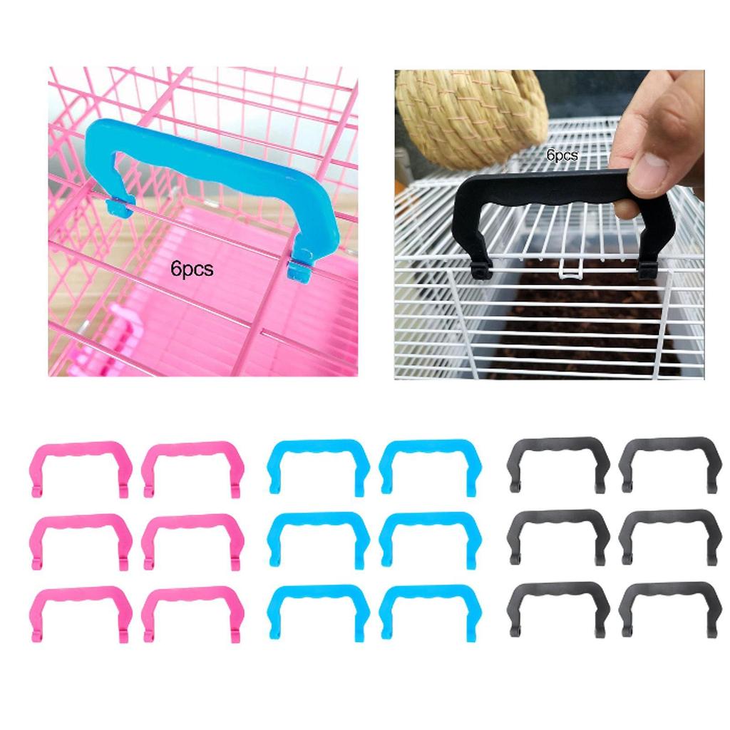 6x Pet Cage Crate Replacement Handles Replacement Handle for Pet Carrier