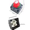 Auto Battery Disconnect Switch 12V 24V Marine 200A 300A Car Dual Battery Switch 3 Position Battery Selector Switch for Car Boat