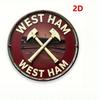 Vintage Tin Plate Paintings Wall Art Retro Style  West Ham United Football Club Logo Axe Design