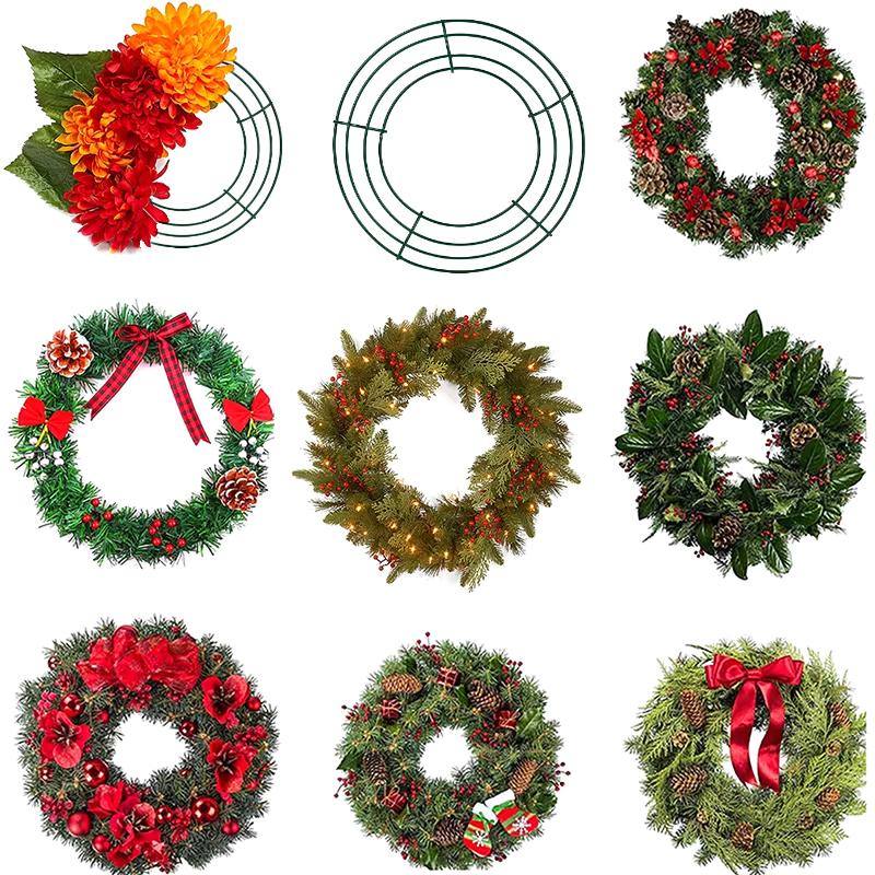 6 Stück/12 Stück Kranzmaterialien Zuhause Metall Hochzeiten Blumendekorationen Party Feiern Weihnachtsbedarf DIY