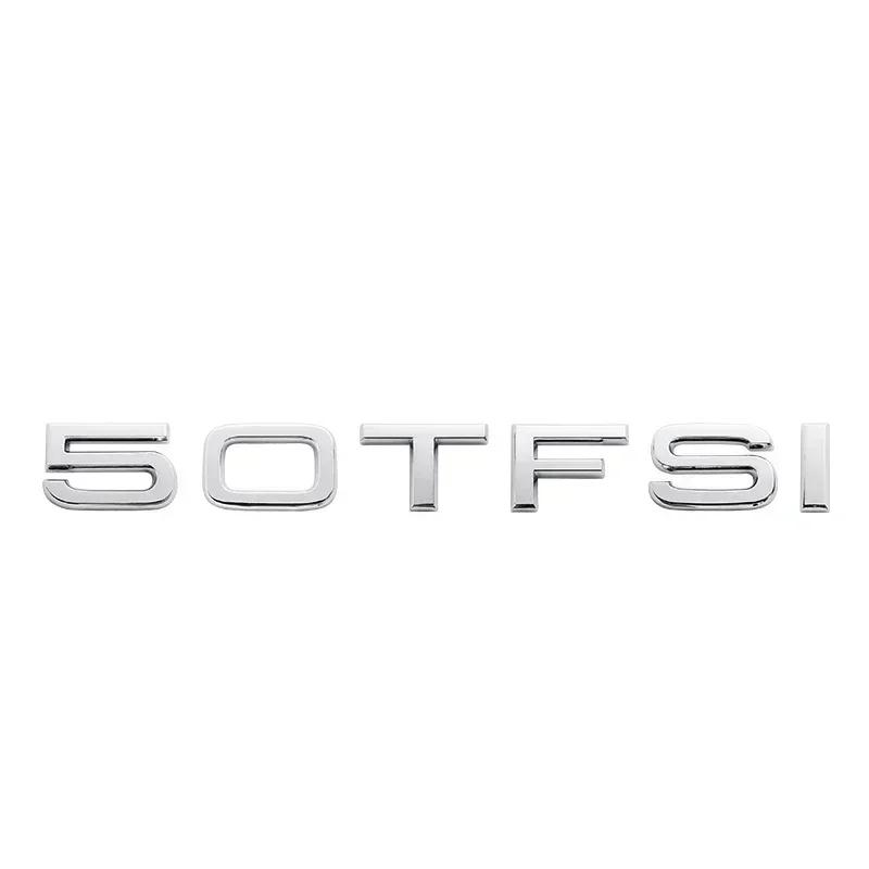 Silver Black Letters 30TFSI 35TFSI 40TFSI 45TFSI 50TFSI 55TFSI 60TFSI Numbers Emblem For new A1 A3 A4 A5 A6 A7 A8 Q2 Q3 Q5 Q7