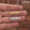 Taylor Digital Swift Signature Stainless Steel Necklace Pendant Letter Fashion