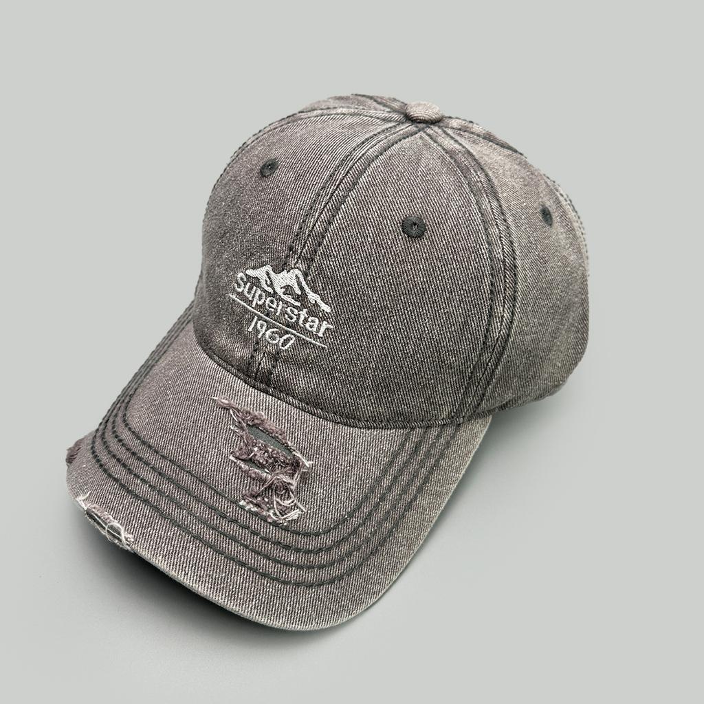 Frühling und Herbst Amerikanische Retro Bergspitze Buchstabenstickerei Baseballkappe Herren und Damen Hohl Windschutzkappe