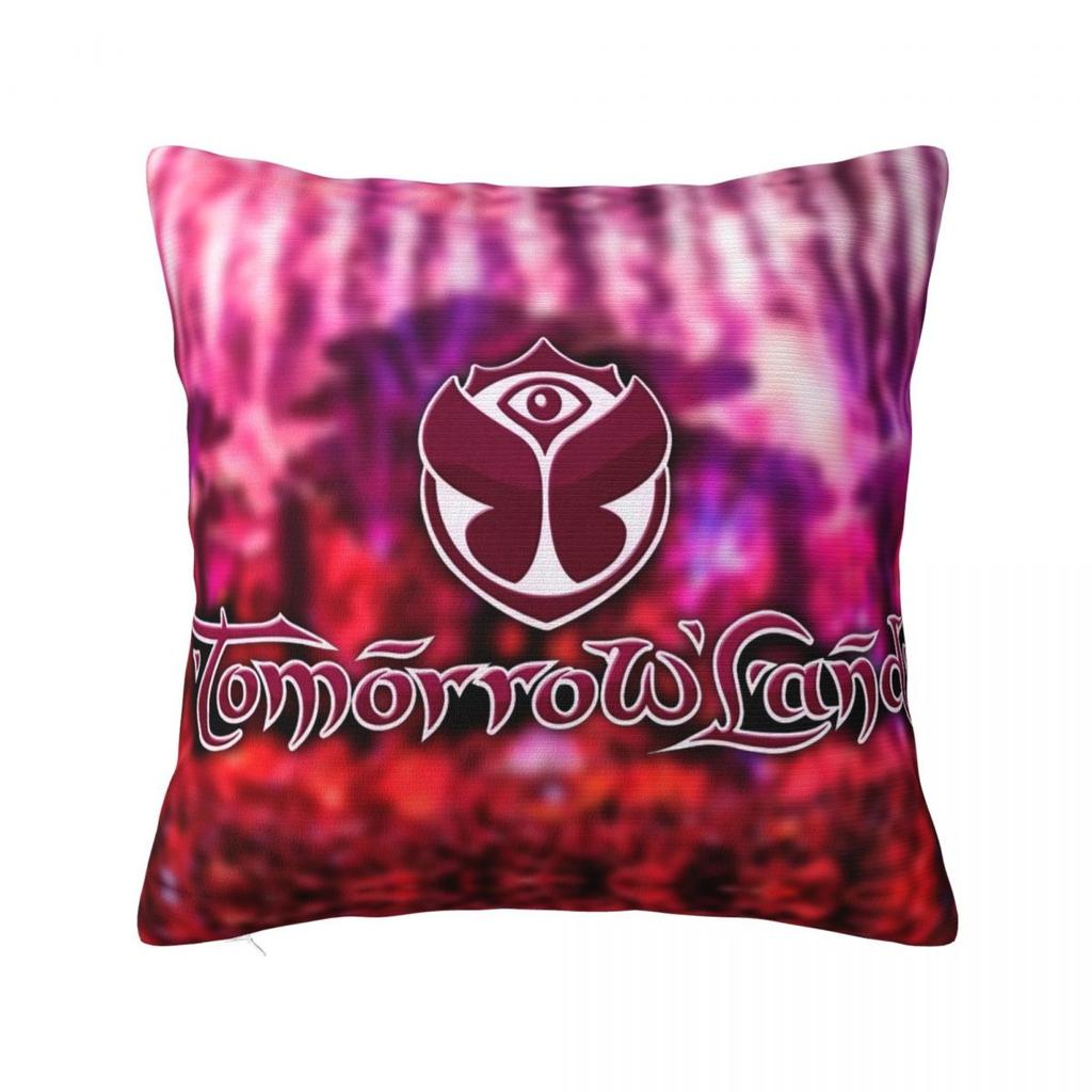 Tomorrowlandd Music Festival Pillow Case Butterfly Cushion Cover Awesome Zippered Decor Pillowcase For Sofa 45X45Cm