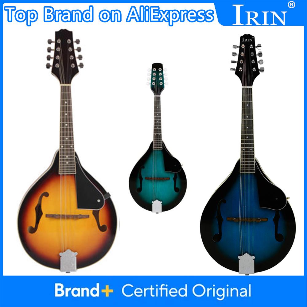 IRIN 8-String Mandolin A Style Electric Guitar Mandolin Set for Beginner Musical Lover Playing Practicement Stringed Instruments