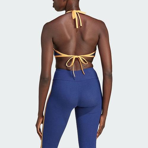 Adidas Logo print Halterneck Crop Top JH0612