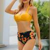 Plus size floral slimming swimsuit set XXXL style and comfort. Plus size floral slimming two-piece swimsuit XXXL for the beach.