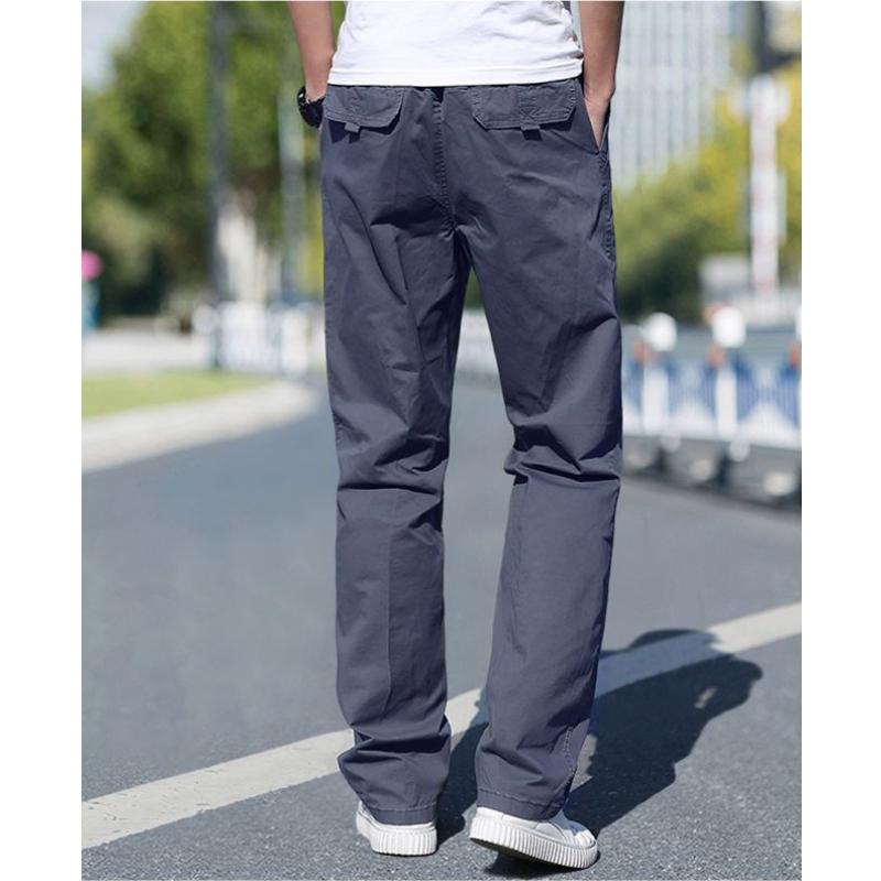 Herr Cargobyxor Sommar Vår Bomull Arbetskläder I Stor Storlek 6XL Lediga Klättringsjoggers Sweatpants Höstbyxor
