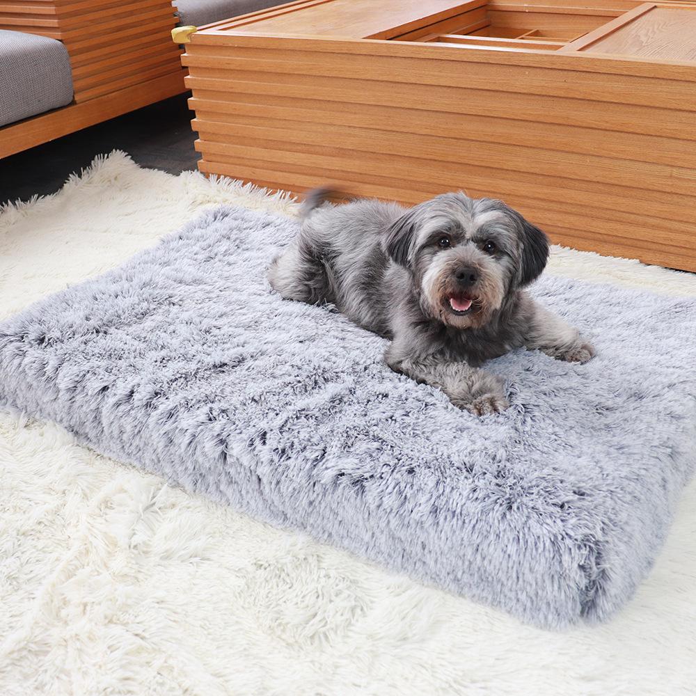 Plush Square Pet Bed - Deep Sleep Sofa for Dogs and Cats