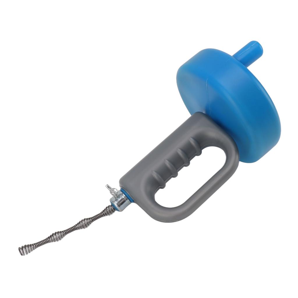 Blue Pipe Unclogger Hand Crank Sewer Unclogger Toilet Kitchen Steel Wire Pipe Blockage Dredging