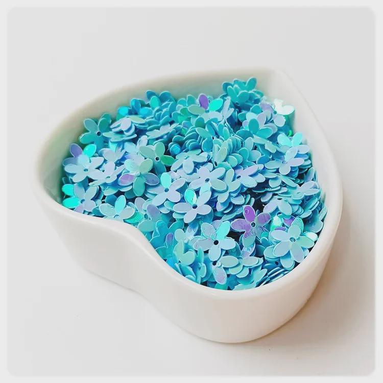 Yaleduo 10mm Wklęsła Koralik Śliwkowy Pięciopłatkowy Cekin do DIY Kostiumów Dziecięcych i Haftu.