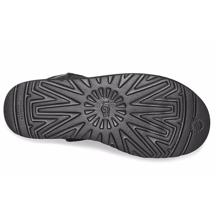 New UGG Classic Mini UGG Rubber Logo 'Black' Women's 1108231-BLK