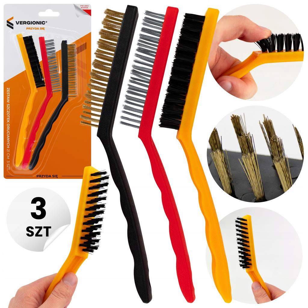 Wire Brush Set, Assorted Colors