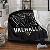 1pc Valhalla Viking Throw Blanket Soft Flannel, Cozy All Season Polyester Perfect for Home, Office