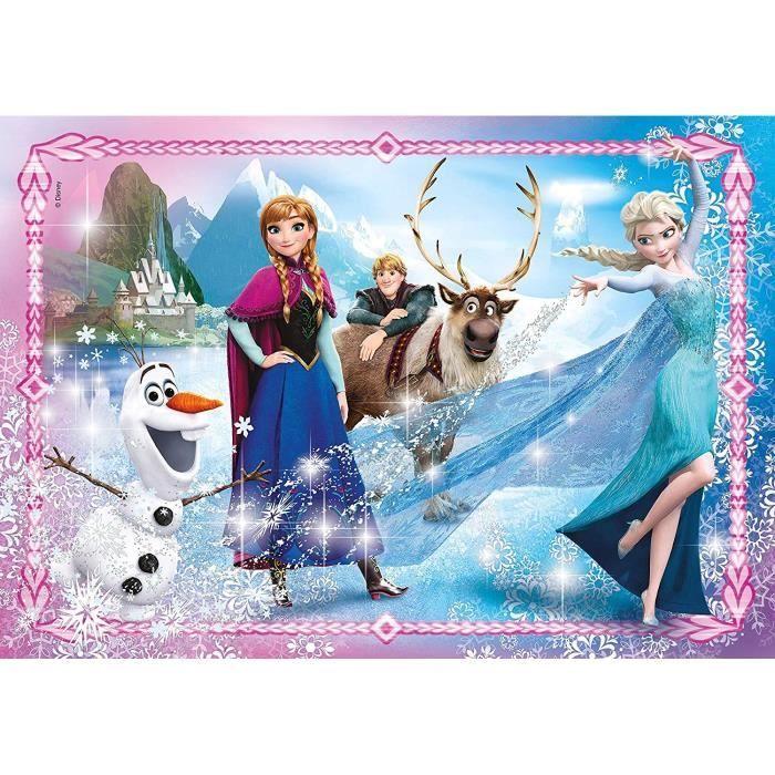 Puzzle Bijoux - CLEMENTONI - La Reine Des Neiges - 104 Pièces - Fille - A Partir De 6 Ans