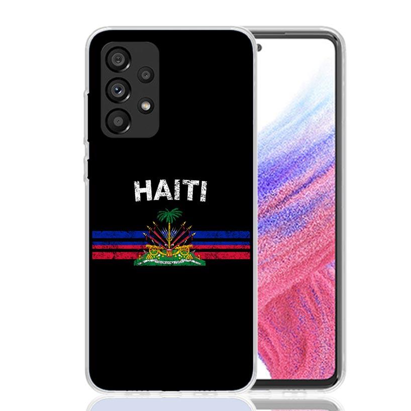 Haiti Haitian Flag Phone Case for Samsung Galaxy A17 A16 A15 A14 A13 A57 A56 A55 A54 A53 A37 A36 A35 A34 A33 A26 A25 A24 A23 Gal