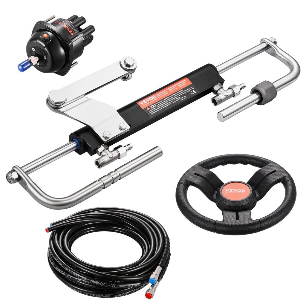 90HP Hydraulic Outboard Steering Kit Marine Boat Hydraulic Steering System