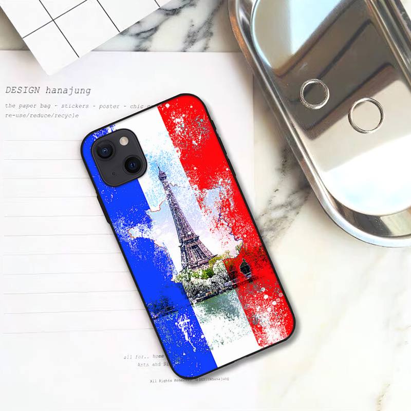 

Чехол для телефона с французским флагом для iPhone 11 12 Mini 13 14 15 Pro XS Max X Plus SE XR Shell iPhone13PRO
