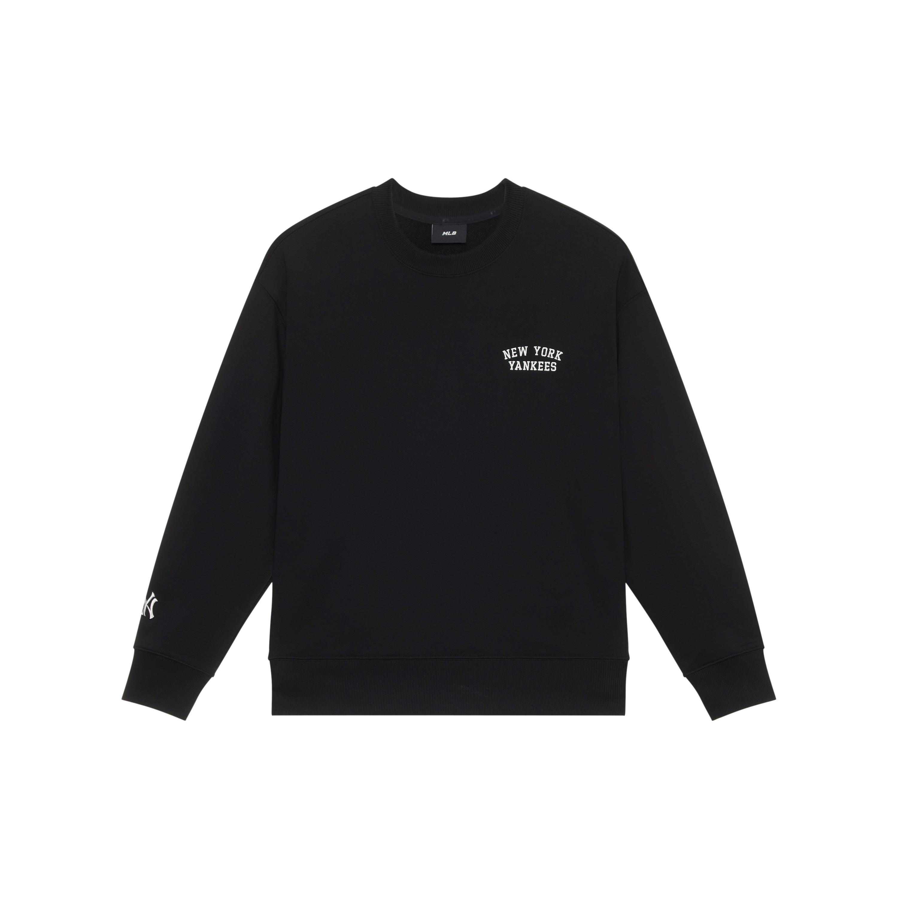 MLB New York Yankees Basic Collection 24FW Pre Fall Pullover Sweatshirt Unisex Black 3AMTB0844-50BKS XS