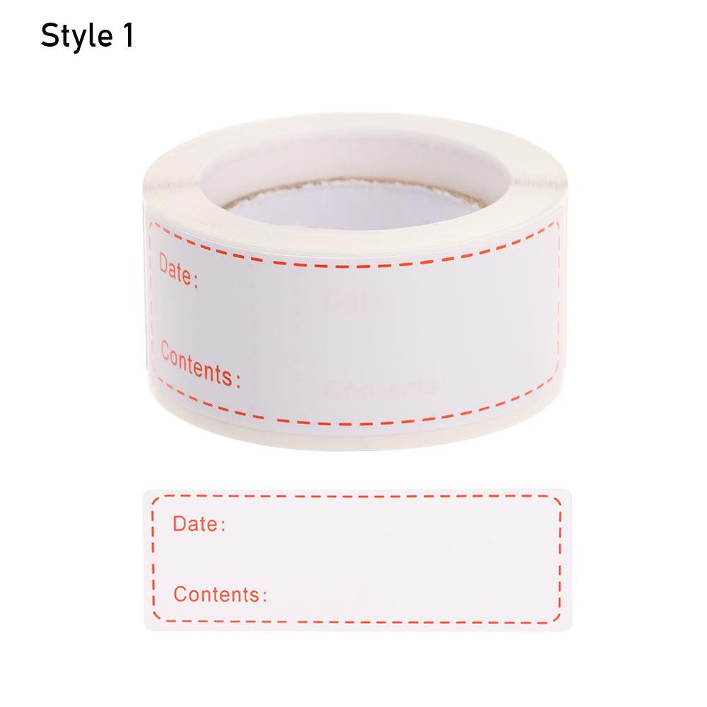 

Waterproof Freezer Container Jar Food Storage Label Mark Self Adhesive Stickers 1